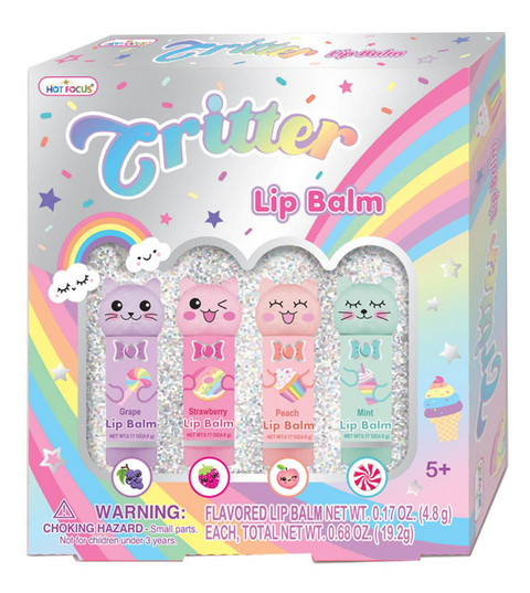 Hot Focus Critter Rainbow Lip Balm