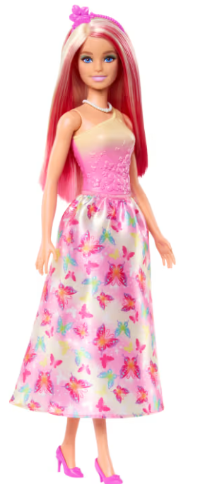 Barbie Royal Doll Butterfly-Print Skirt And Accessories