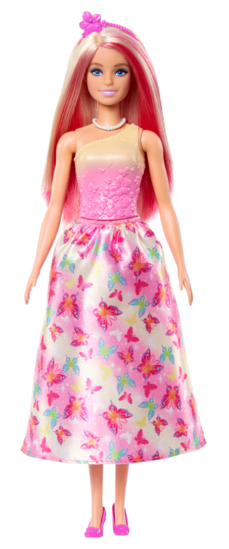 Barbie Royal Doll Butterfly-Print Skirt And Accessories