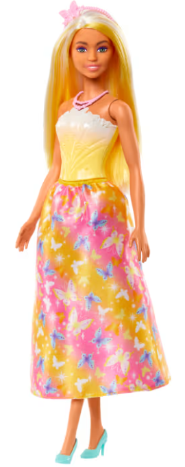 Barbie Royal Doll Butterfly-Print Skirt And Accessories