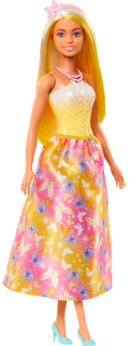 Barbie Royal Doll Butterfly-Print Skirt And Accessories