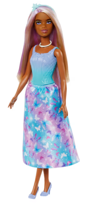 Barbie Royal Doll Butterfly-Print Skirt And Accessories