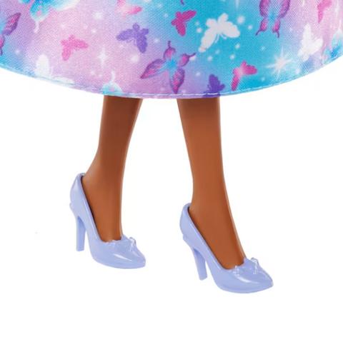 Barbie Royal Doll Butterfly-Print Skirt And Accessories