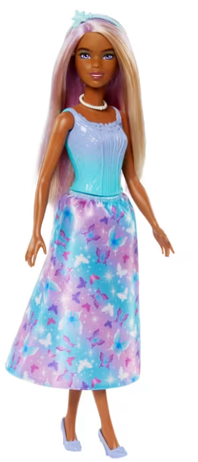 Barbie Royal Doll Butterfly-Print Skirt And Accessories