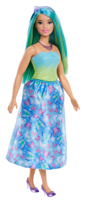 Barbie Royal Doll Butterfly-Print Skirt And Accessories