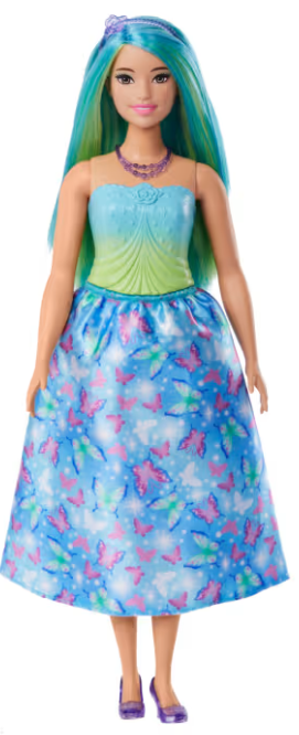 Barbie Royal Doll Butterfly-Print Skirt And Accessories