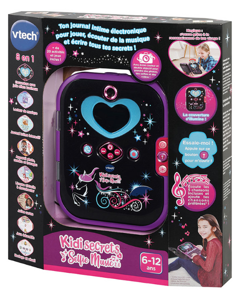 VTech KidiSecrets Selfie Music 2.0 Noir