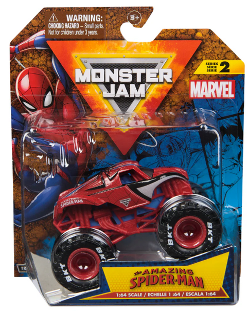 Monster Jam 1:64 Marvel Single Pack Assorted