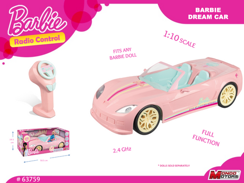 Mondo Barbie Dream Car Limited Edition In Scatola RC