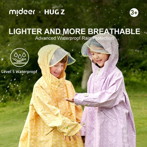 Mideer Waterproof Raincoat Yellow, Small