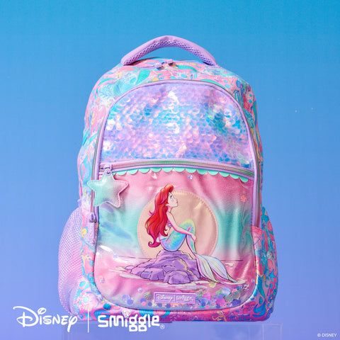 Smiggle Disney Princess Little Mermaid Backpack 42cm