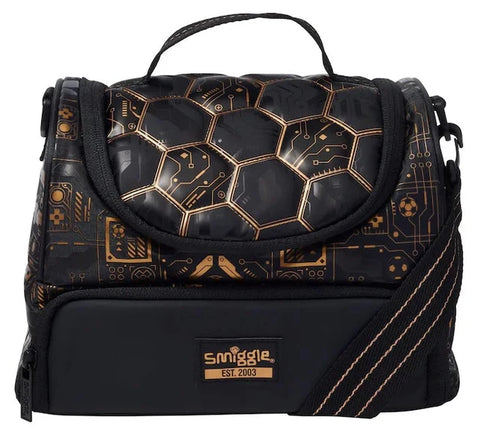 Smiggle Black Livewire Classic Backpack 42cm School Set