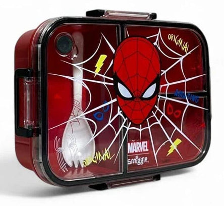 Smiggle Marvel Spider-Man Trio Bento Large Plastic Lunch Box 750ml