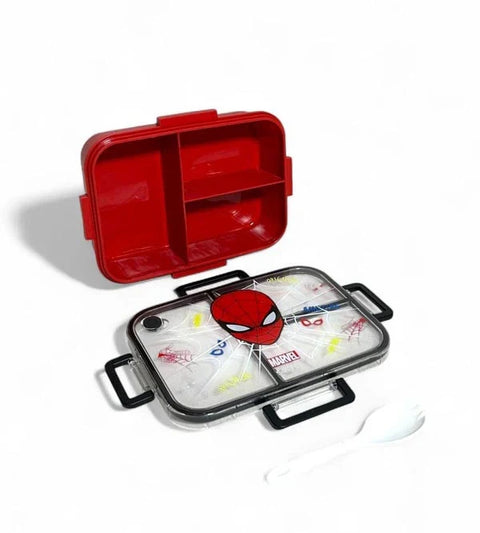 Smiggle Marvel Spider-Man Trio Bento Large Plastic Lunch Box 750ml