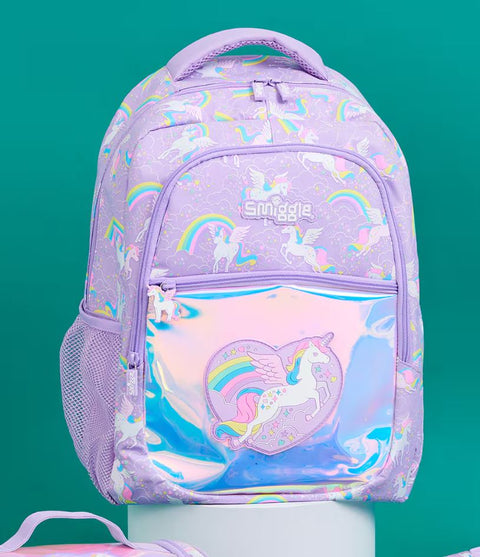 Smiggle Heart Shape Unicorn Classic Backpack 42cm