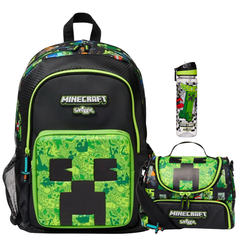 Smiggle Minecraft Backpack 42m School Set