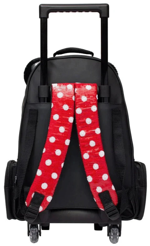 Smiggle Minnie Mouse Trolley Backpack With Light Up Wheels