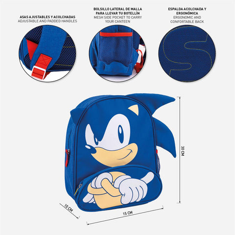 Sonic The Hedgehog Backpack 30cm