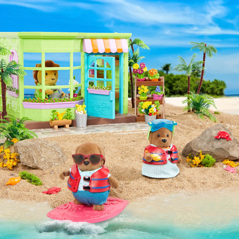 Li'l Woodzeez Li’l Petals Flower Shop Store Playset