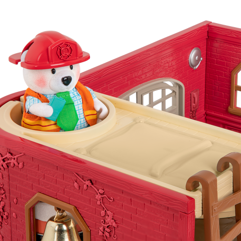 Li'l Woodzeez Honeysuckle Hollow Safety Department Fire Station Set