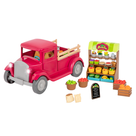 Li'l Woodzeez Farmer’s Market Truck Truck Playset