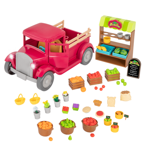 Li'l Woodzeez Farmer’s Market Truck Truck Playset