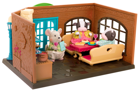 Li'l Woodzeez Pass-the-pasta Restaurant Playset