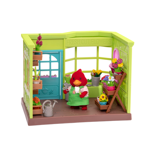 Li'l Woodzeez Li’l Petals Flower Shop Store Playset