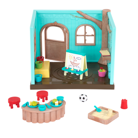 Li'l Woodzeez Li’l Luvs & Hugs Nursery Daycare Playset