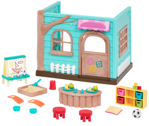 Li'l Woodzeez Li’l Luvs & Hugs Nursery Daycare Playset