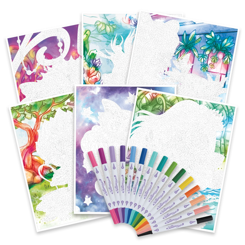 Nebulous Stars Color by Number Book Set - Mystery