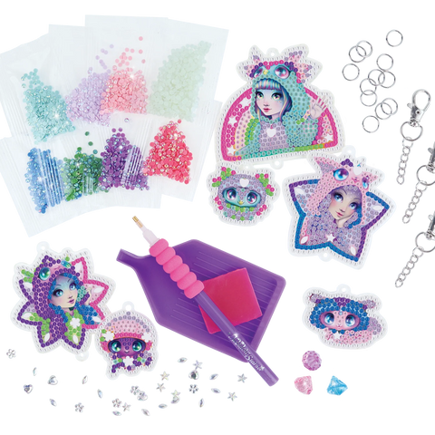 Nebulous Stars Pyjama Party Dazzling Keychains