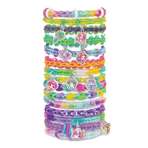 Nebulous Stars Rainbow Loom Charm Bracelet Set