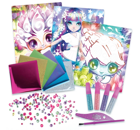 Nebulous Stars Glitter & Foil Art