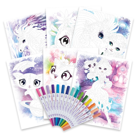 Nebulous Stars Color by Number Book Set