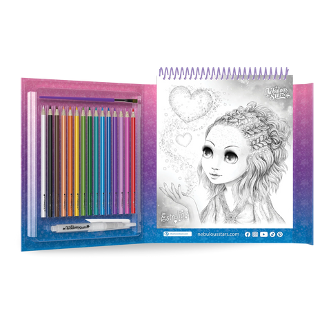 Nebulous Stars Watercoloring Book Set