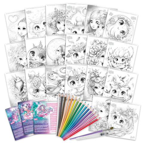 Nebulous Stars Watercoloring Book Set