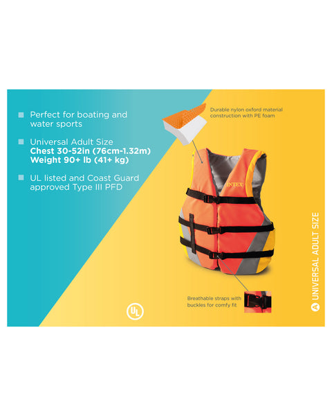 Adult Life Jacket Fits 41Kg