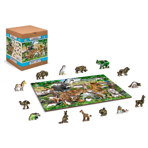 Wooden Puzzle: Farm Kindergarten 200pcs