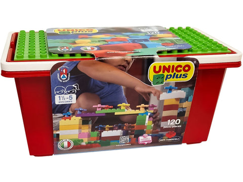 Unico Plus Blocks Bucket 120 Pieces