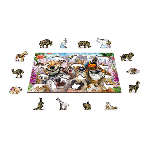 Wooden Puzzle: Crazy Pets 200pcs