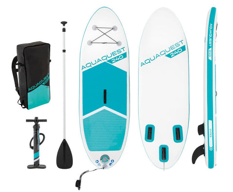 AquaQuest 240 Inflatable Paddle Board Package 244CM