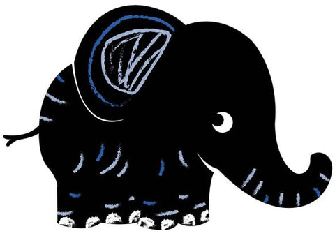 Loolipo Ardoise Adhésive Géantes Éléphanto