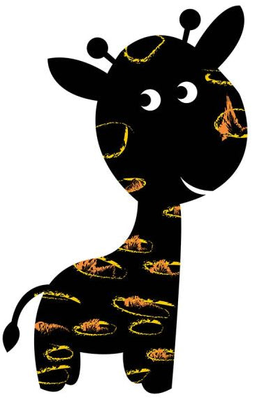 Loolipo Ardoise Adhésive Géantes Girafo