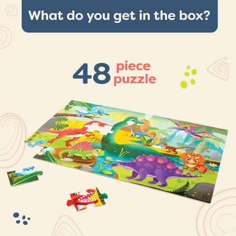 B. Gigantic Jigsaw Dinosaurs Floor Puzzle 48 Pieces