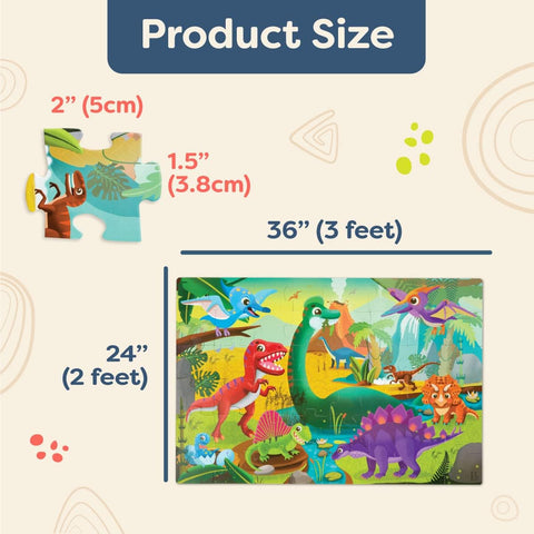 B. Gigantic Jigsaw Dinosaurs Floor Puzzle 48 Pieces