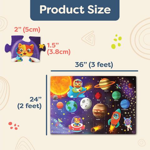B. Gigantic Jigsaw Solar System Floor Puzzle 48 Pieces