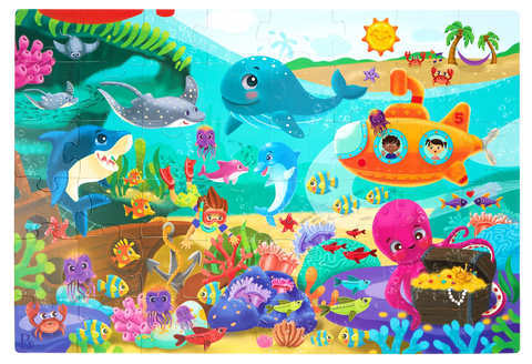 B. Gigantic Jigsaw Under the Sea Floor Puzzle 48 Pieces