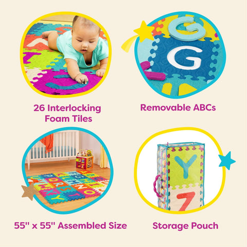 B. Learning Alphabet Floor Mat 26 Foam Tiles