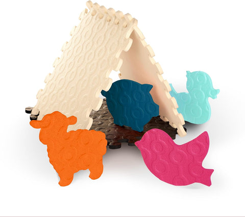 B. Learning Animals Floor Mat 12 Interlocking Foam Tiles